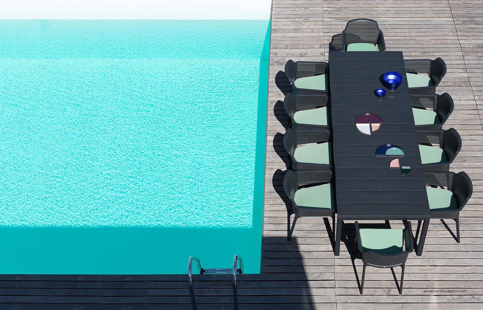 Outdoor Furniture Raymark Nardi Dining Swimming Pool 